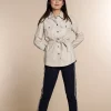 Vrouwen Geisha Fashion Geisha Pu Doorknoop Blouse 03525-19 Off-White