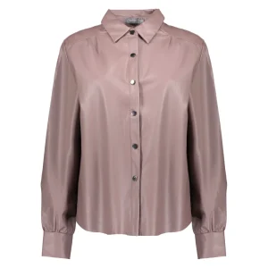 Vrouwen Geisha Fashion Geisha Pu Doorknoop Blouse 03857-19 Sand