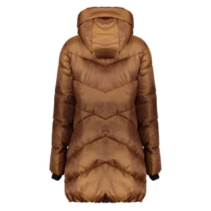 Vrouwen Geisha Fashion Geisha Puffer Jas Black Details 28528-21 Bronze