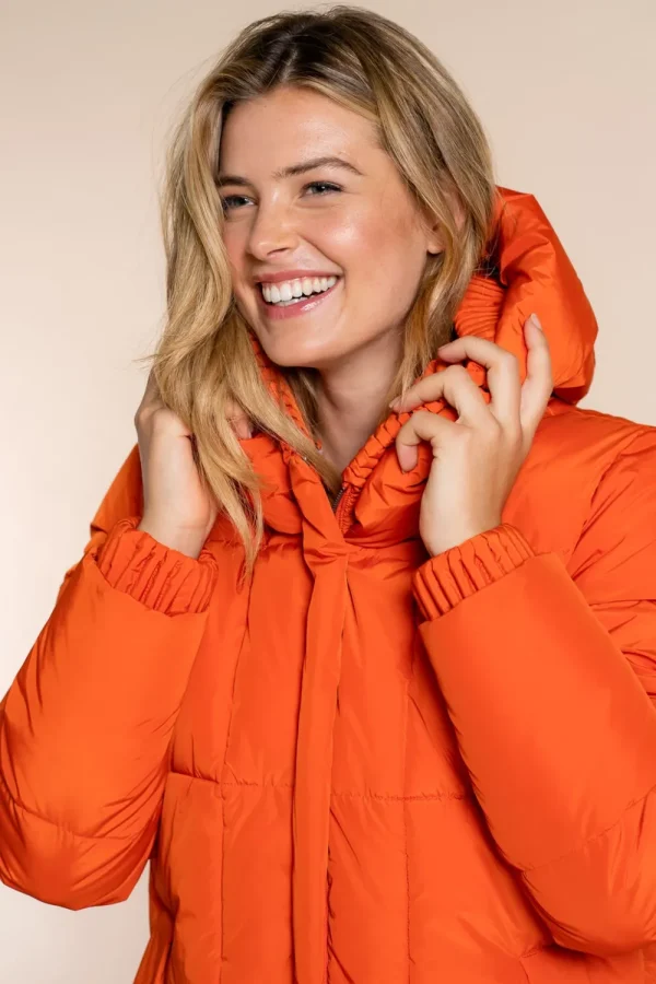Vrouwen Geisha Fashion Geisha Puffer Winterjas Fancy Capuchon 28527-21 Army