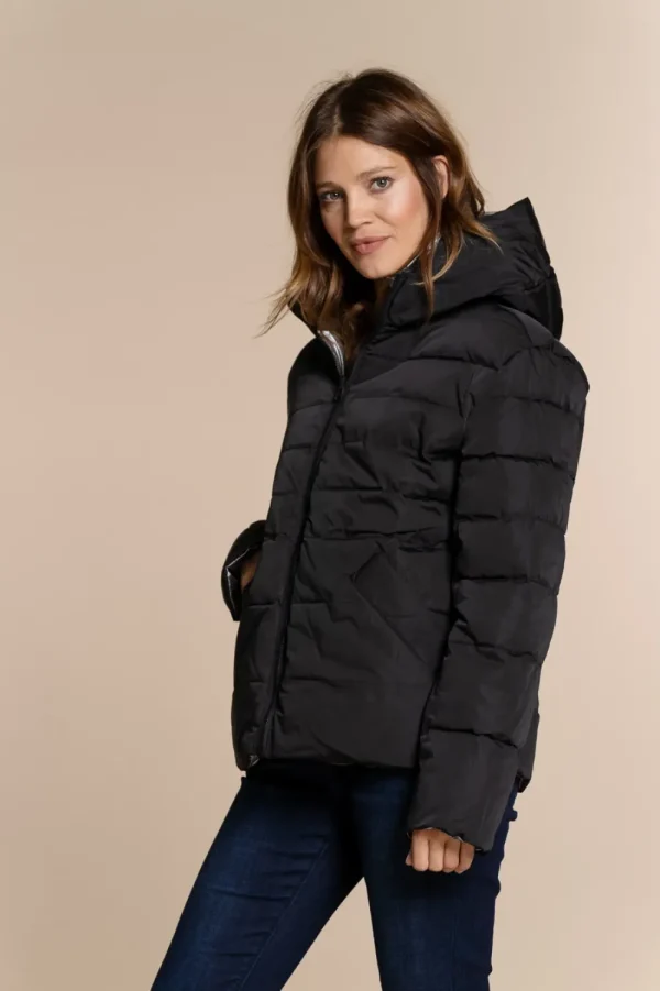 Vrouwen Geisha Fashion Geisha Reversible Winterjas 08538-12 Silver
