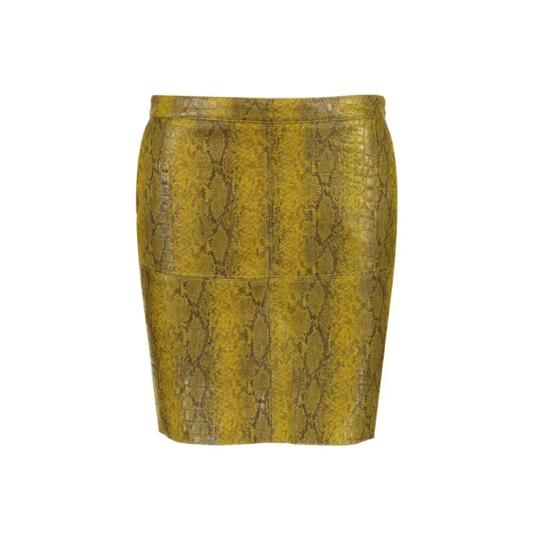 Vrouwen Geisha Fashion Geisha Rok Croco 96855-20 Mustard