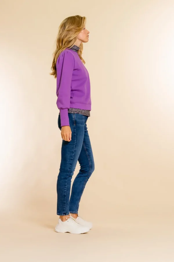Vrouwen Geisha Fashion Geisha Skinny Jeans Button Closure 21868-50 Blue Denim