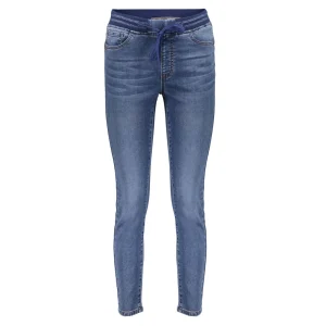 Vrouwen Geisha Fashion Geisha Skinny Jeans Elastic Waist 21519-10 Blue Denim