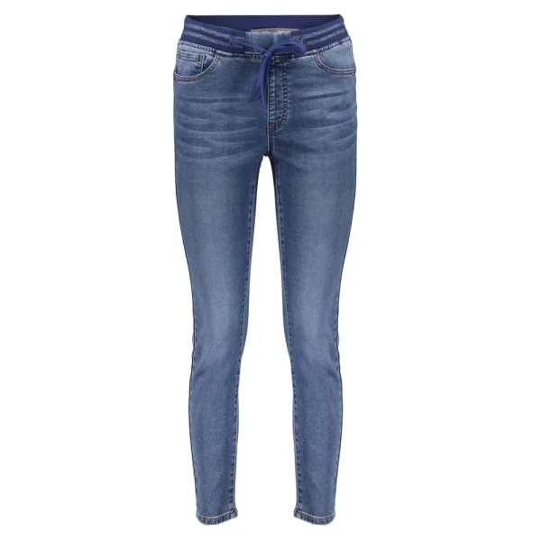 Vrouwen Geisha Fashion Geisha Skinny Jeans Elastic Waist 21519-10 Blue Denim