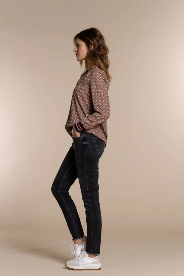 Vrouwen Geisha Fashion Geisha Slimfit Jeans 11843-24 Black Denim