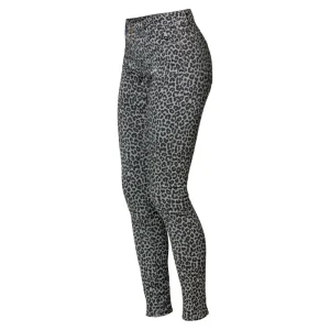 Vrouwen Geisha Fashion Geisha Slimfit Leopard Jeans 91655-80 Anthracite