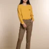 Vrouwen Geisha Fashion Geisha Top Decoratieve Chestpocket 93514-10 Corn