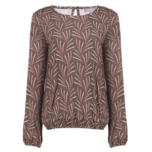 Vrouwen Geisha Fashion Geisha Top Grafische Print 23708-20 Sand