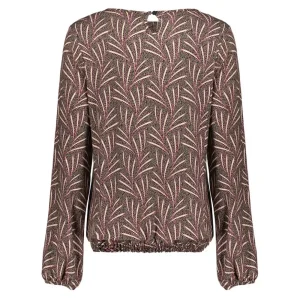 Vrouwen Geisha Fashion Geisha Top Grafische Print 23708-20 Sand