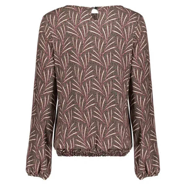 Vrouwen Geisha Fashion Geisha Top Grafische Print 23708-20 Sand