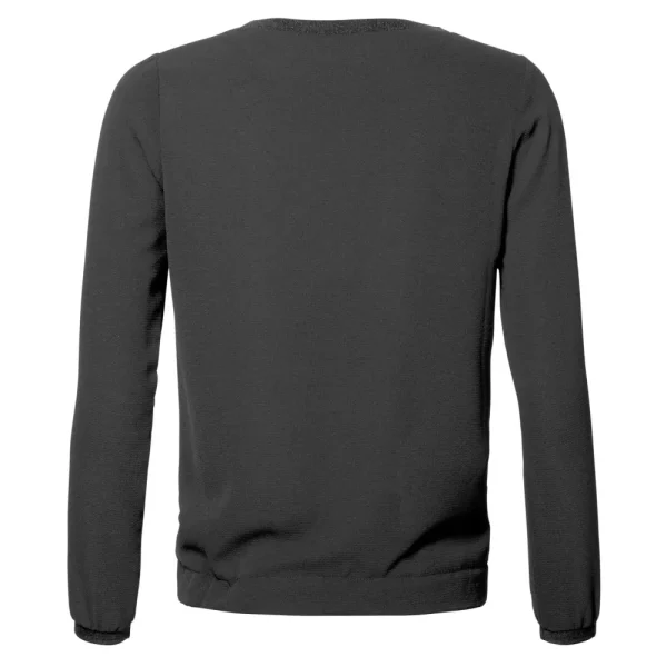 Vrouwen Geisha Fashion Geisha Top Strikdetail 93695-20 Zwart