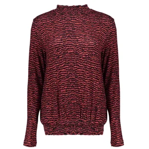 Vrouwen Geisha Fashion Geisha Tricot Top Smock Kraag 22522-60 Zwart