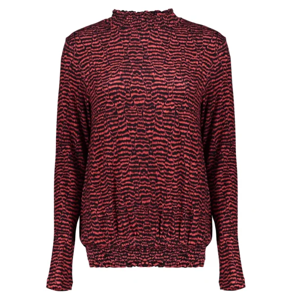 Vrouwen Geisha Fashion Geisha Tricot Top Smock Kraag 22522-60 Zwart