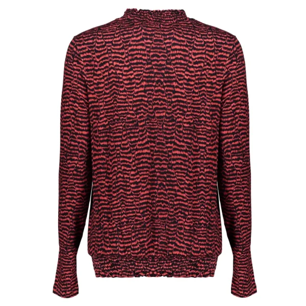 Vrouwen Geisha Fashion Geisha Tricot Top Smock Kraag 22522-60 Zwart