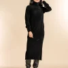 Vrouwen Geisha Fashion Geisha Velvet Jurk Coll 27561-20 Zwart