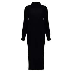 Vrouwen Geisha Fashion Geisha Velvet Jurk Coll 27561-20 Zwart