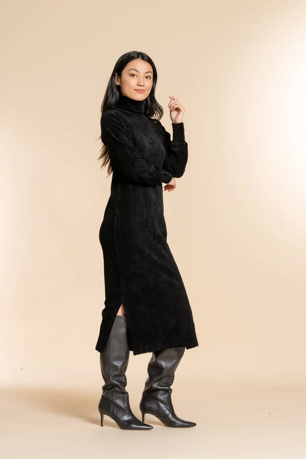 geisha_velvet_jurk_coll__4.webp Vrouwen Geisha Fashion Geisha Velvet Jurk Coll 27561-20 Zwart