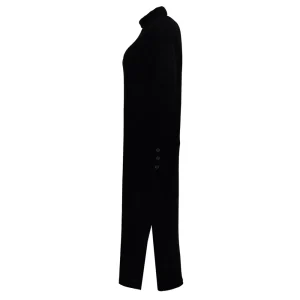Vrouwen Geisha Fashion Geisha Velvet Jurk Coll 27561-20 Zwart