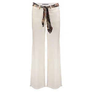 Vrouwen Geisha Fashion Geisha Wide Leg Jeans Raw Edge 21537-10 Nude