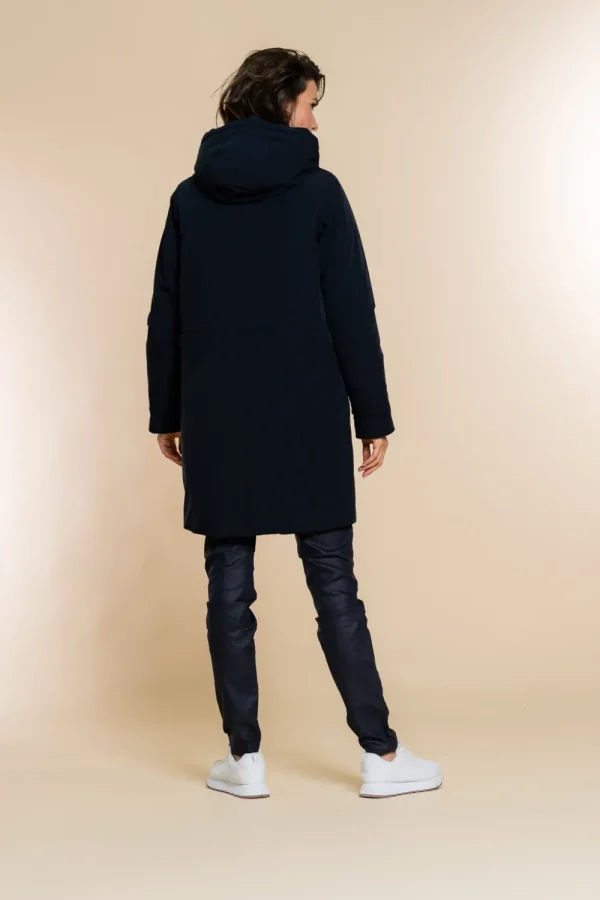 Vrouwen Geisha Fashion Geisha Winterjas Met Capuchon 28559-12 Navy